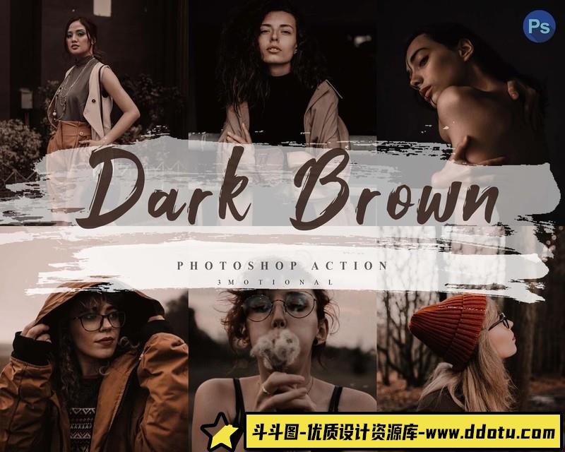 [旅拍LR预设]5种深褐色旅拍人像Lightroom预设ACR和LUT预设InstagramBlogger博客照片滤镜-斗斗图