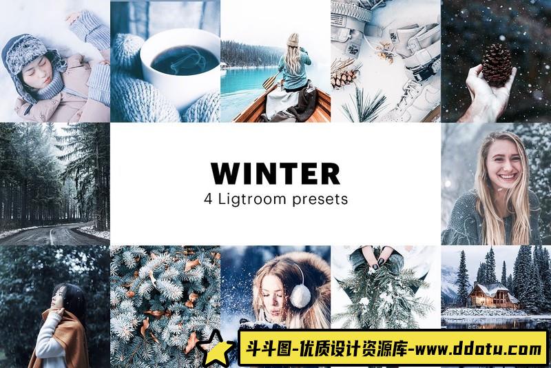 [旅拍LR预设]冬季旅拍人像风光Lightroom预设-斗斗图
