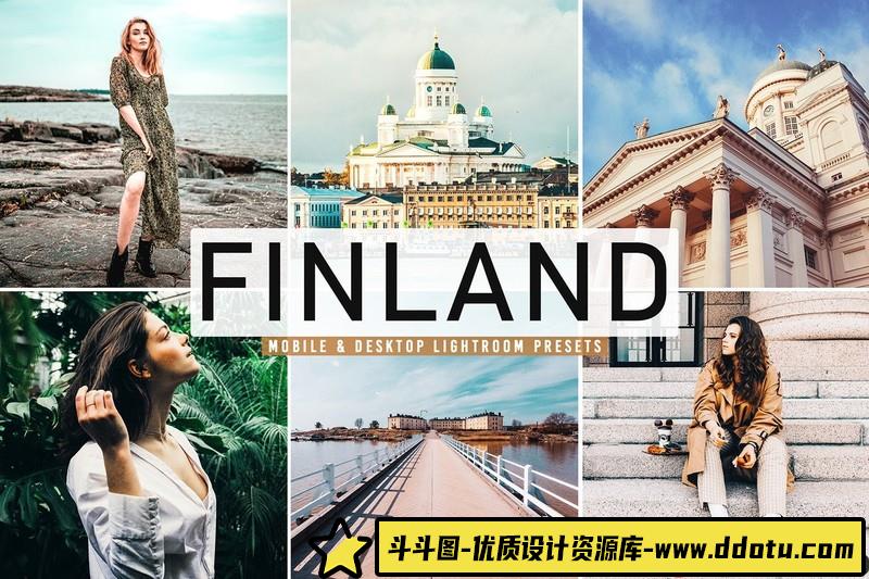 [旅拍LR预设]芬兰旅拍明亮温暖色调LR预设-斗斗图
