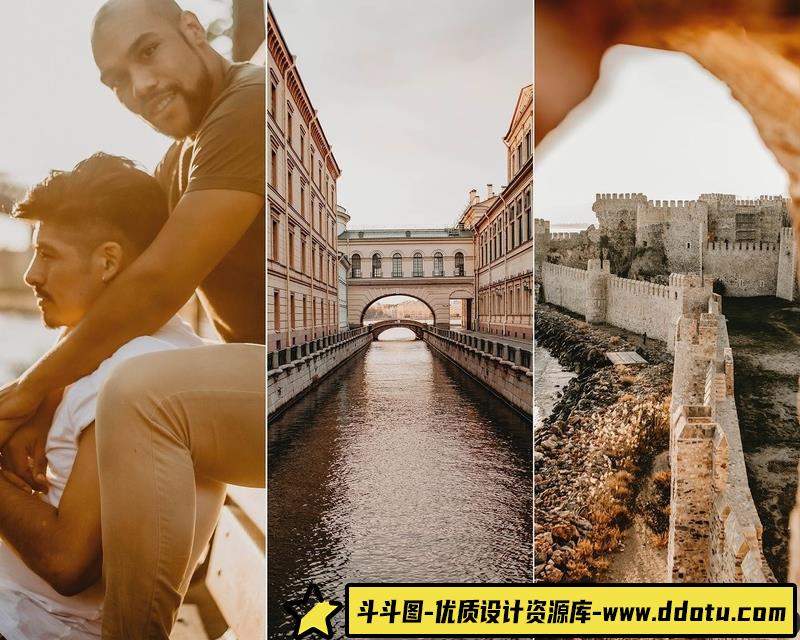 [旅拍LR预设]户外电影风光人像胶片Lightroom预设与手机lr预设 Glows Presets for Lightroom-斗斗图
