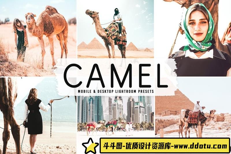 [旅拍LR预设]旅拍电影胶片人像后期调色Lightroom预设CamelProLightroomPresets-斗斗图
