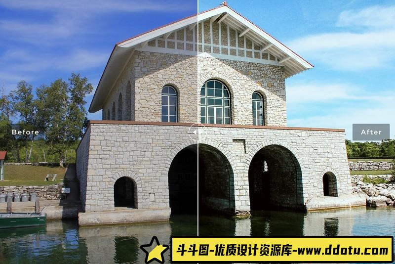 [旅拍LR预设]旅拍明亮暖色调LR预设-斗斗图