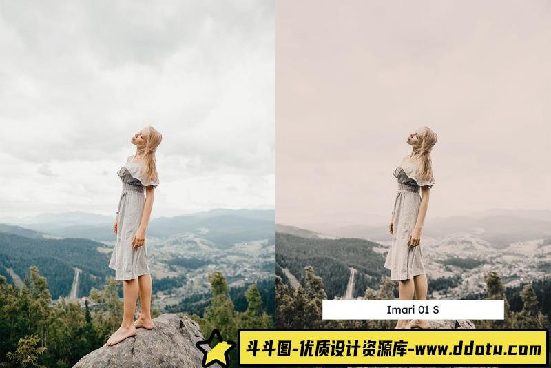 [旅拍LR预设]旅拍情绪电影风光后期调色Lightroom预设及旅行视频后期调色LUT预设-斗斗图