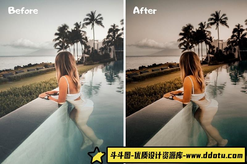 [旅拍LR预设]旅拍森系电影情绪人像后期调色Lightroom预设GreenLightroomPresets