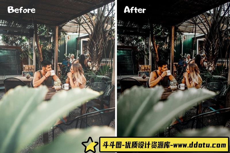 [旅拍LR预设]旅拍森系电影情绪人像后期调色Lightroom预设GreenLightroomPresets