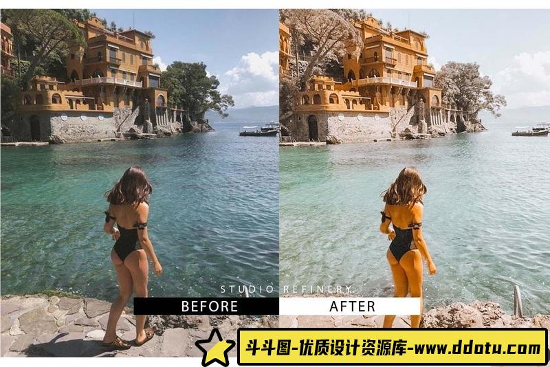 [旅拍LR预设]莫兰迪LR预设之热带海岛旅拍写真LR预设TropicalLightroomPresets