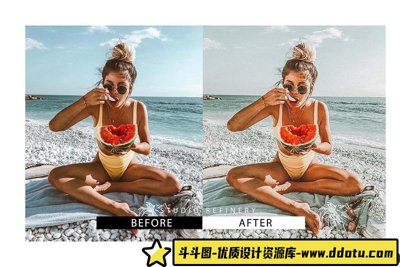 [旅拍LR预设]莫兰迪LR预设之热带海岛旅拍写真LR预设TropicalLightroomPresets