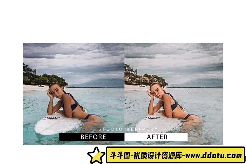 [旅拍LR预设]莫兰迪LR预设之热带海岛旅拍写真LR预设TropicalLightroomPresets