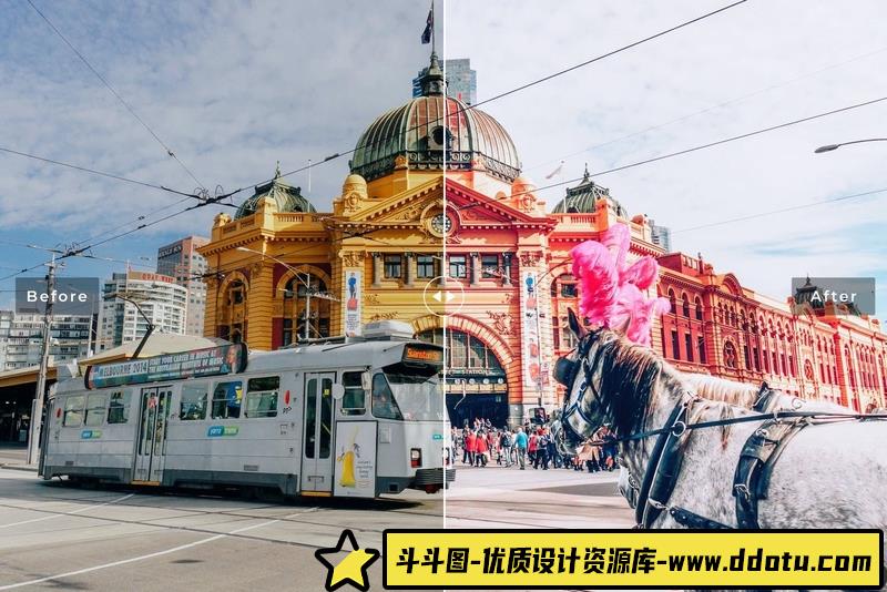 [旅拍LR预设]墨尔本旅拍人文风光后期调色LR预设MelbourneMobile&DesktopLightroomPresets