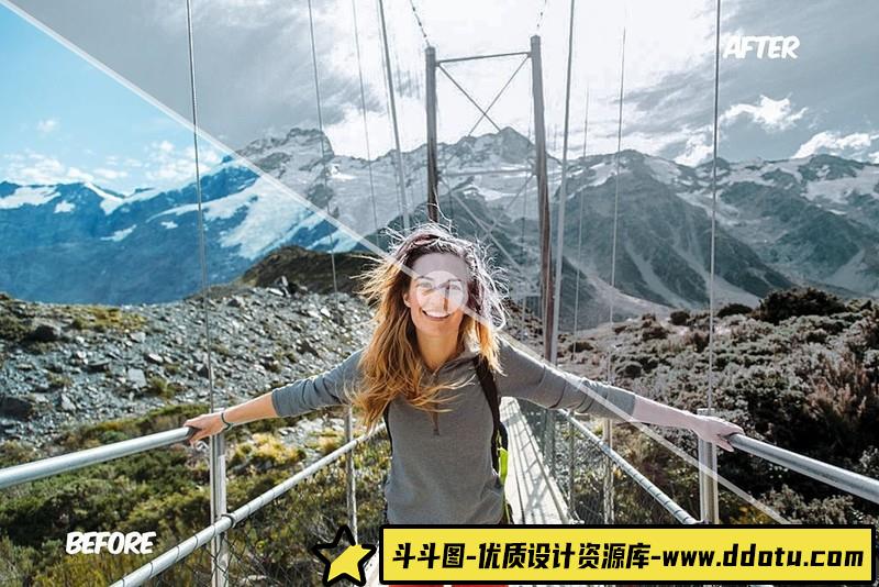 [旅拍LR预设]奶油色调旅拍冒险Lightroom预设