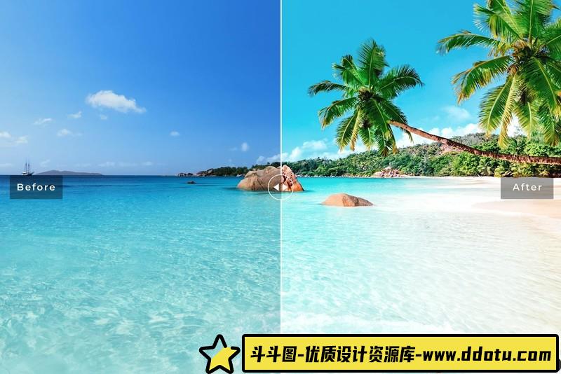 [旅拍LR预设]南极冰川冰山旅拍风光Lightroom预设