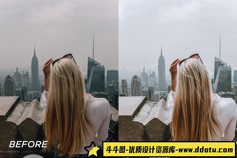 [旅拍LR预设]纽约旅拍人文风光INS人像LR预设