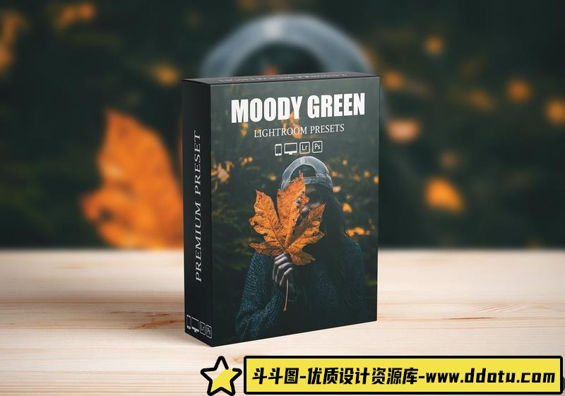 [旅拍LR预设]深绿色后期Lightroom预设MoodyDarkGreenLightroomPresets-斗斗图