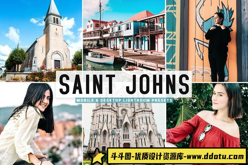 [旅拍LR预设]圣约翰旅拍人像轻胶片LR预设-斗斗图