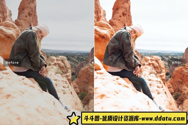 [旅拍LR预设]徒步旅行外拍人像Lightroom预设与移动LR预设 Valley Lightroom Presets-斗斗图
