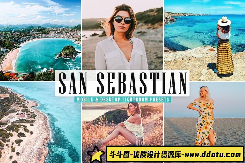 [旅拍LR预设]西班牙旅拍风光人像LR预设-斗斗图