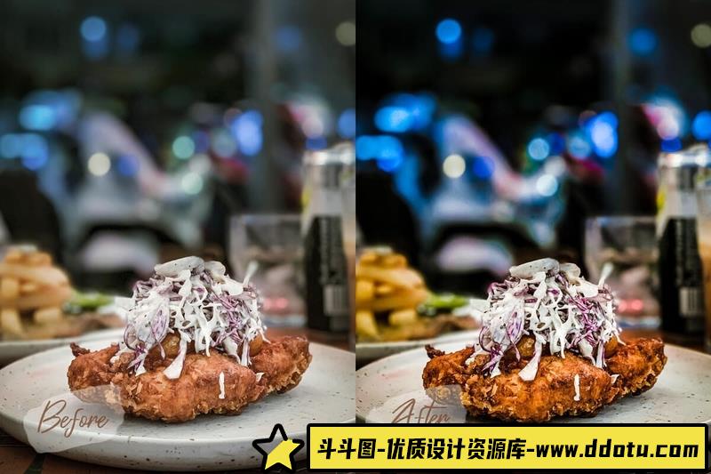 [美食LR预设]INS风网红美食博客明亮胶片LR预设 Lightroom预设+ACR预设