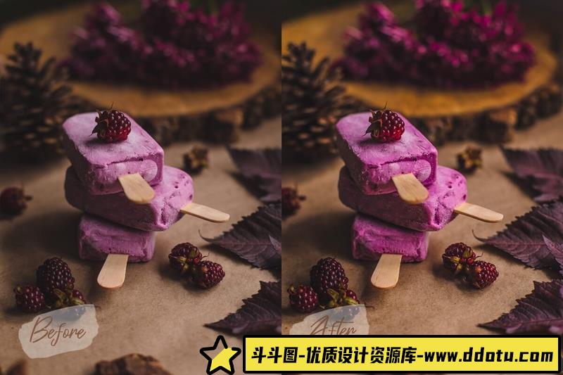 [美食LR预设]INS风网红美食博客明亮胶片LR预设 Lightroom预设+ACR预设