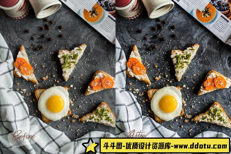 [美食LR预设]INS风网红美食博客明亮胶片LR预设 Lightroom预设+ACR预设