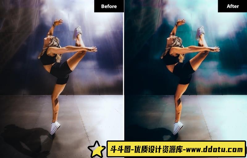 人像LR预设橙色和蓝绿色电影风光人像预设lr预设ps滤镜pr调色lightroom人像lut插件