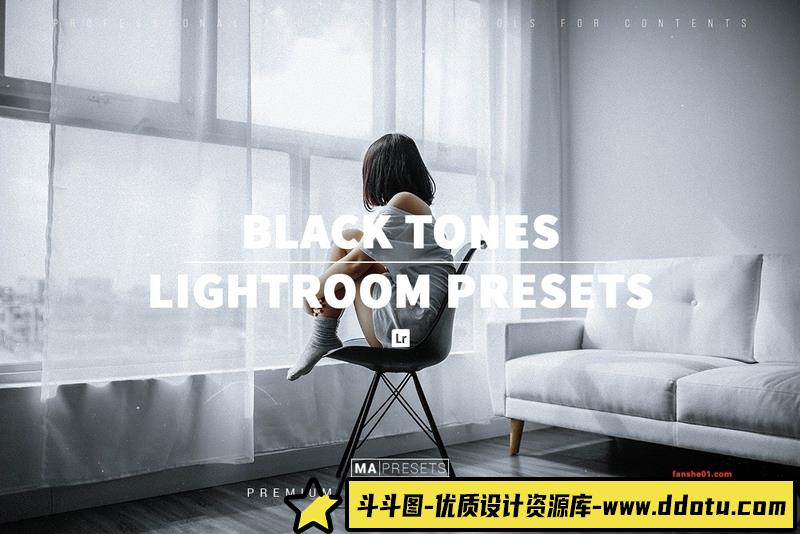人像LR预设中性灰人像预设lr预设ps滤镜pr调色lightroom人像lut插件-斗斗图
