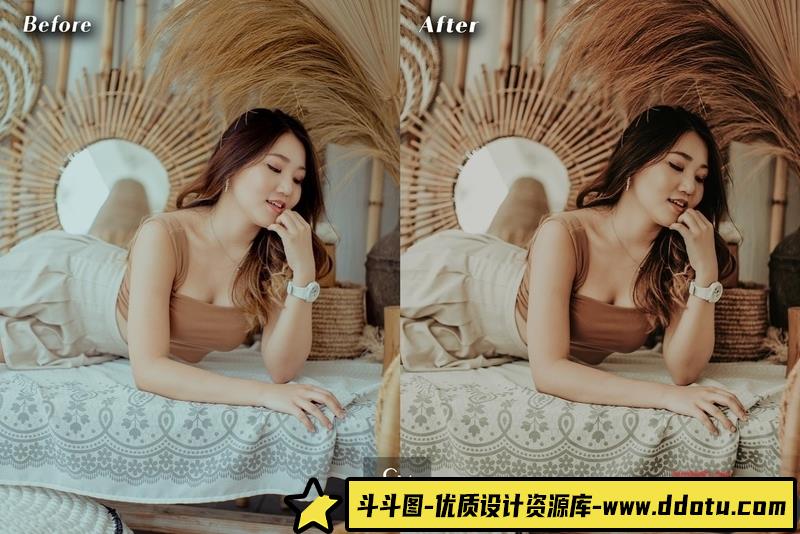 人像LR预设波西米亚人像风格调色预设lr预设ps滤镜pr调色lightroom人像lut插件