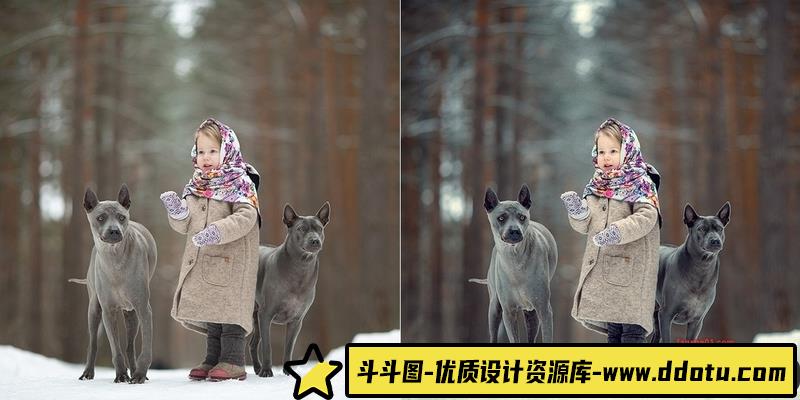 人像LR预设俄罗斯摄影师唯美冬季人像预设lr预设ps滤镜pr调色lightroom人像lut插件