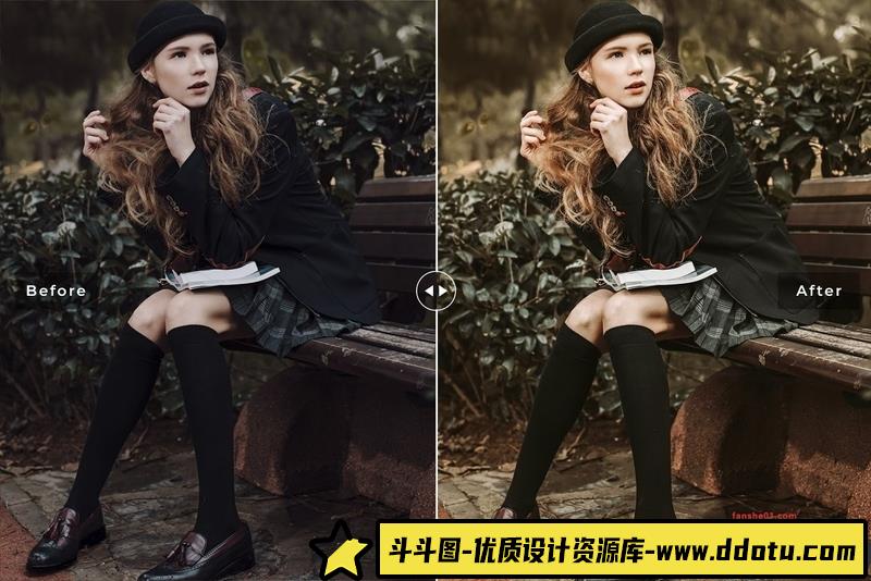 人像LR预设复古电影人像后期调色预设lr预设ps滤镜pr调色lightroom人像lut插件