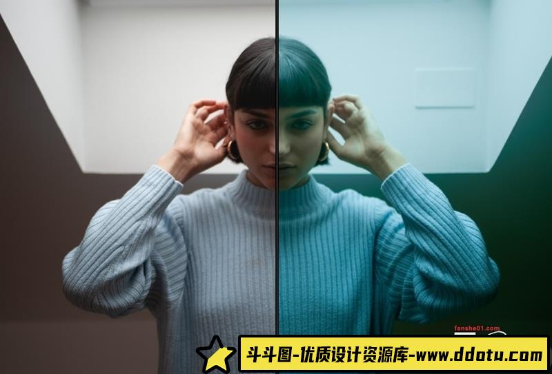 人像LR预设高端数字美学人像预设lr预设ps滤镜pr调色lightroom人像lut插件