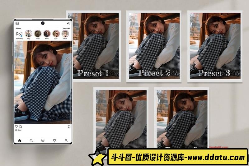 人像LR预设韩国时尚风后期调色预设及预设lr预设ps滤镜pr调色lightroom人像lut插件