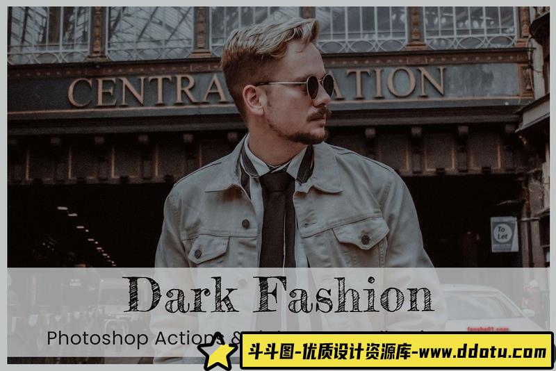人像LR预设黑暗情绪街拍人像后期调色预设+预设lr预设ps滤镜pr调色lightroom人像lut插件-斗斗图
