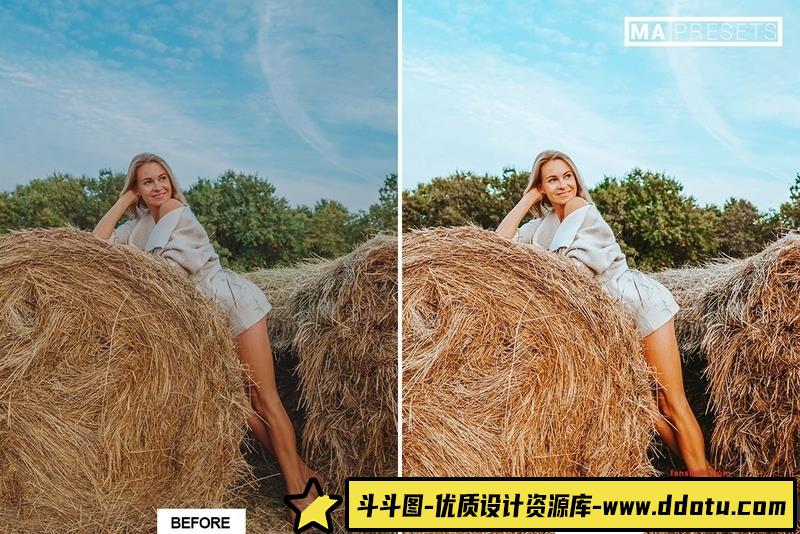 人像LR预设温暖舒适明亮通透人像预设lr预设ps滤镜pr调色lightroom人像lut插件