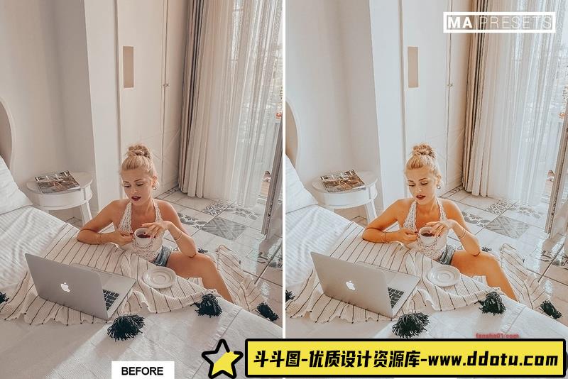 人像LR预设温暖舒适明亮通透人像预设lr预设ps滤镜pr调色lightroom人像lut插件