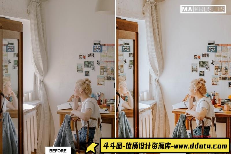 人像LR预设温暖舒适明亮通透人像预设lr预设ps滤镜pr调色lightroom人像lut插件