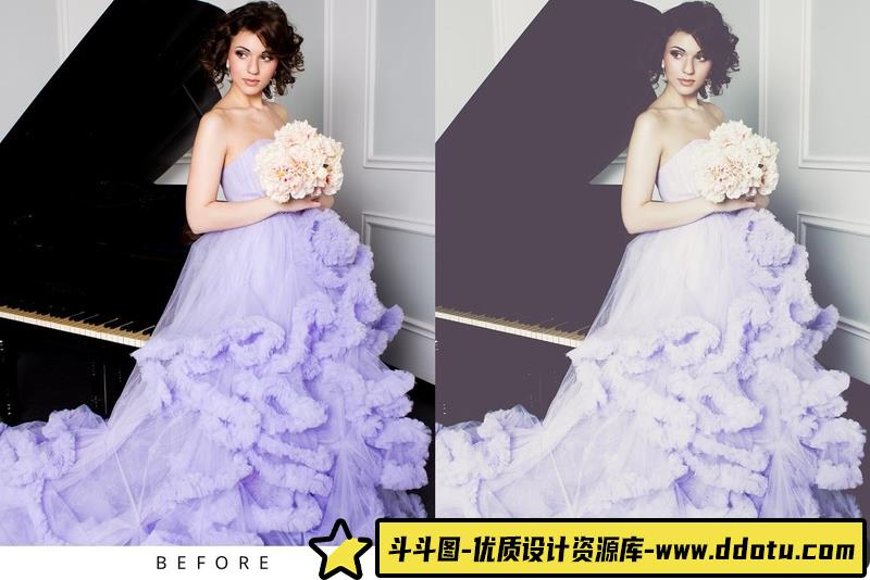 人像LR预设100组时尚人像电影婚礼预设合集100+lr预设ps滤镜pr调色lightroom人像lut插件