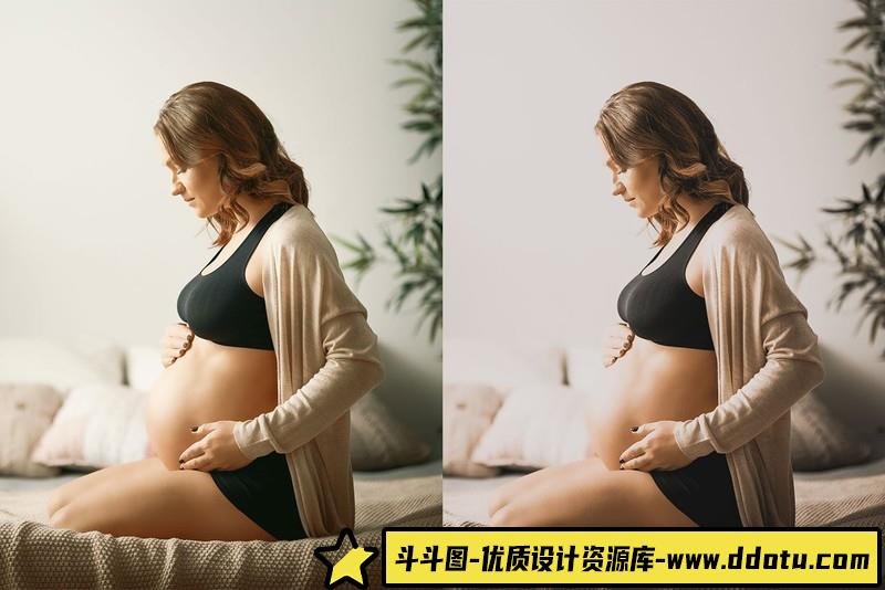 人像LR预设20个孕妈产妇肖像摄影后期预设lr预设ps滤镜pr调色lightroom人像lut插件