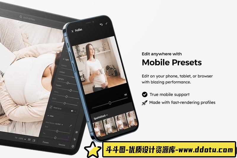 人像LR预设20个孕妈产妇肖像摄影后期预设lr预设ps滤镜pr调色lightroom人像lut插件