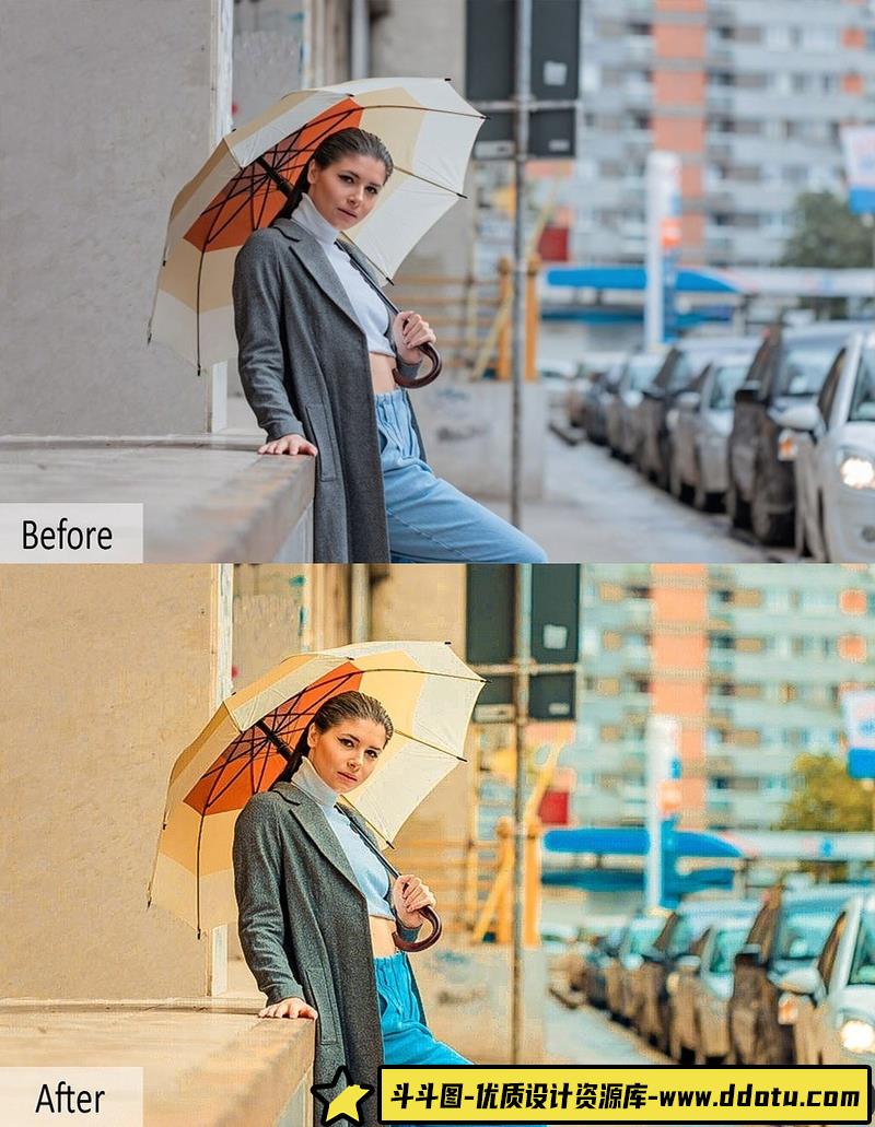 人像LR预设400个时尚街拍人像调色预设与移动手机预设()lr预设ps滤镜pr调色lightroom人像lut插件