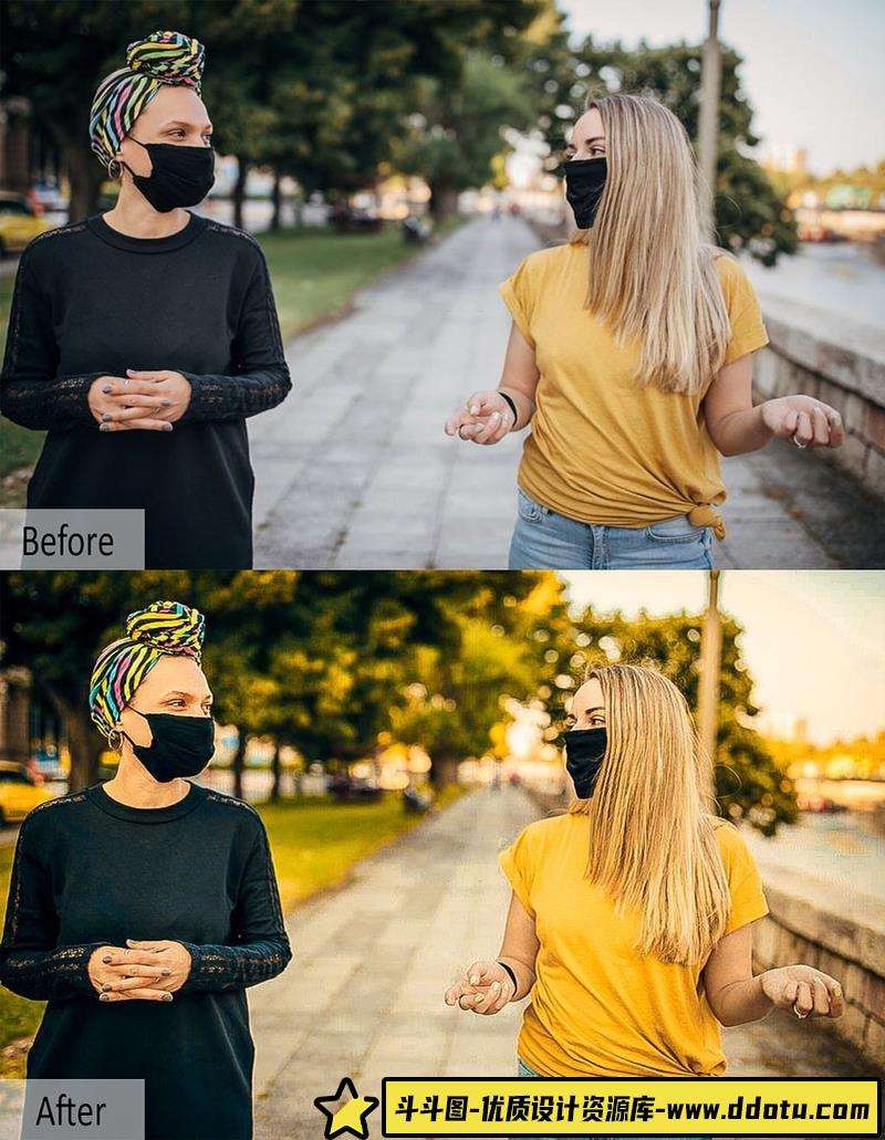 人像LR预设400个时尚街拍人像调色预设与移动手机预设()lr预设ps滤镜pr调色lightroom人像lut插件