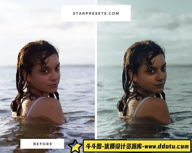 人像LR预设大神加勒特·金完美人像肤色预设lr预设ps滤镜pr调色lightroom人像lut插件