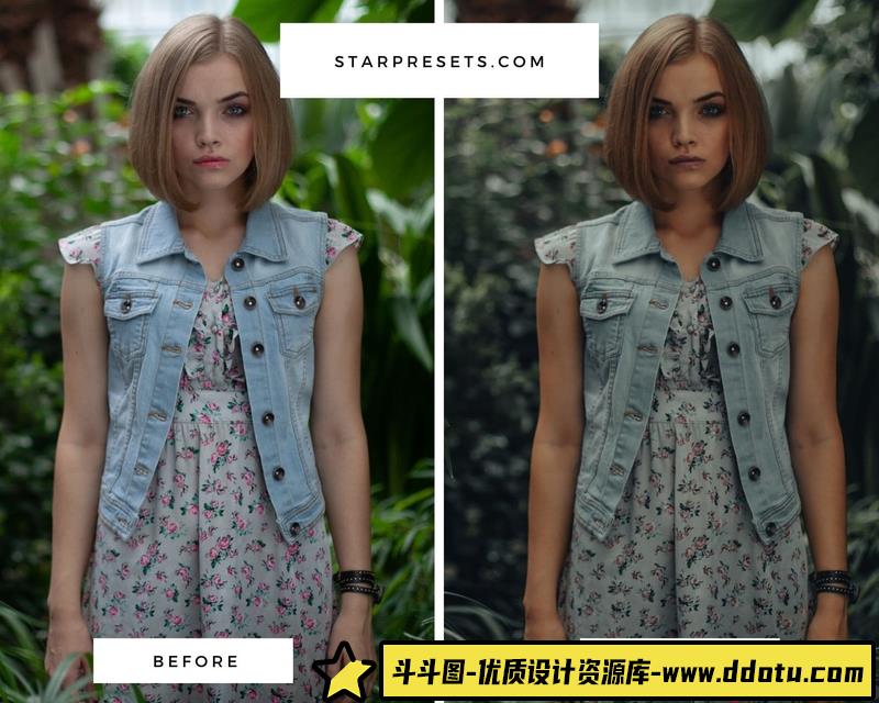 人像LR预设大神加勒特·金完美人像肤色预设lr预设ps滤镜pr调色lightroom人像lut插件