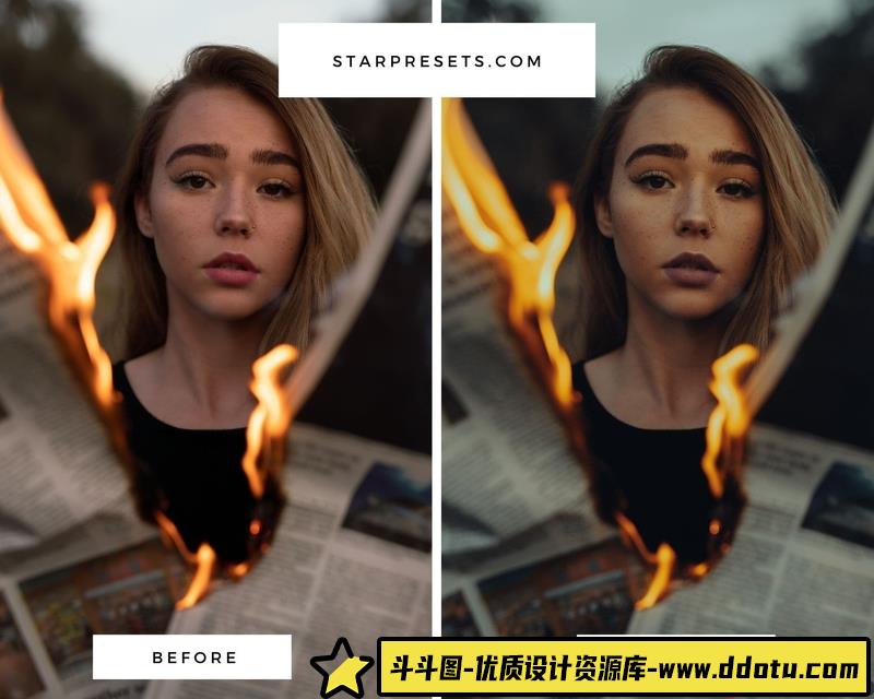 人像LR预设大神加勒特·金完美人像肤色预设lr预设ps滤镜pr调色lightroom人像lut插件