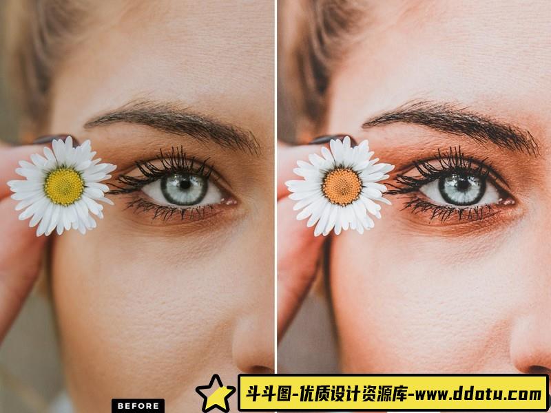 人像LR预设风复古通透胶片感预设lr预设ps滤镜pr调色lightroom人像lut插件