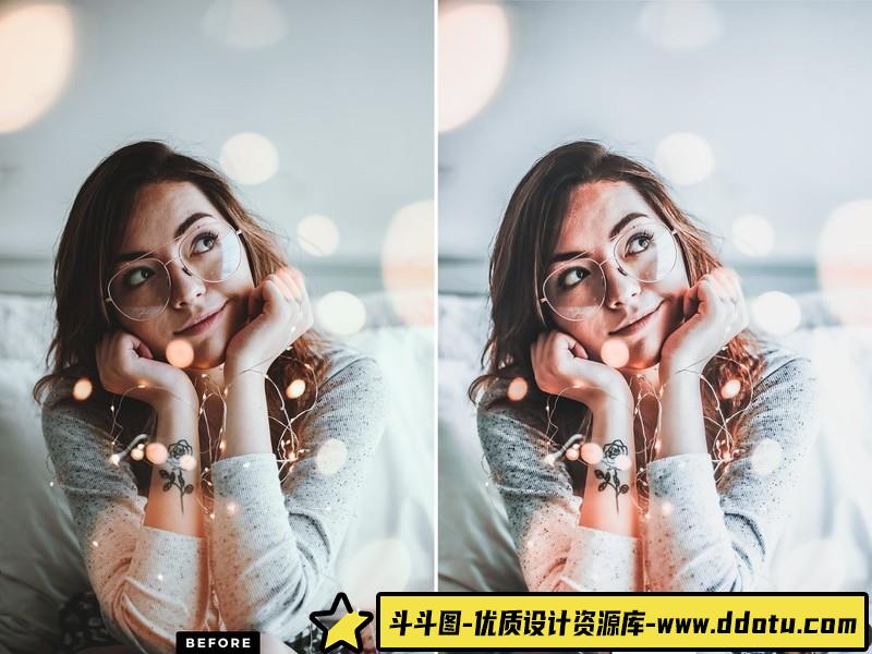 人像LR预设风复古通透胶片感预设lr预设ps滤镜pr调色lightroom人像lut插件