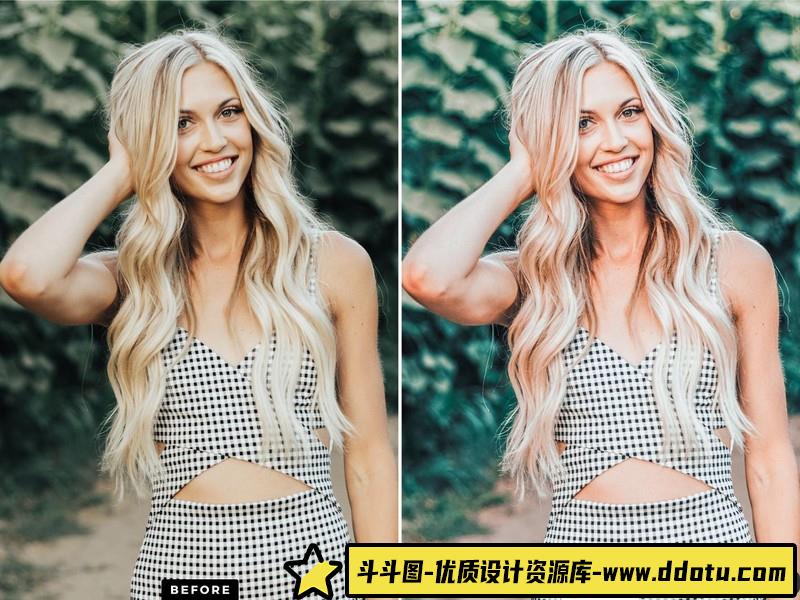 人像LR预设风复古通透胶片感预设lr预设ps滤镜pr调色lightroom人像lut插件