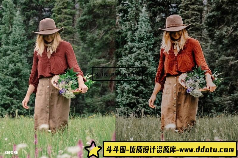 人像LR预设风格森系人像质感电影胶片预设lr预设ps滤镜pr调色lightroom人像lut插件