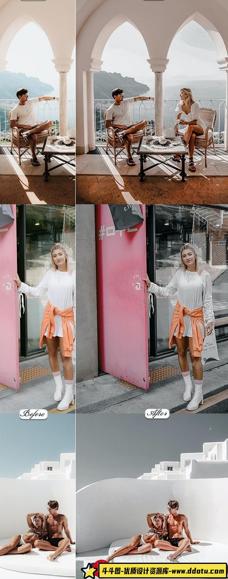 人像LR预设风简约轻奢高级灰色调lr预设ps滤镜pr调色lightroom人像lut插件