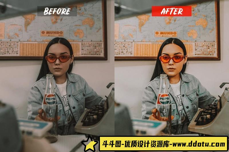 人像LR预设风焦糖旅拍人像街拍预设lr预设ps滤镜pr调色lightroom人像lut插件