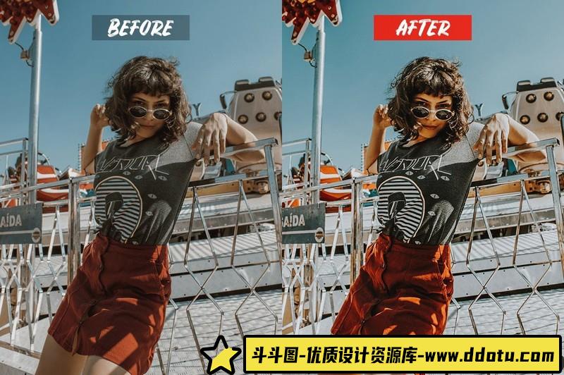 人像LR预设风焦糖旅拍人像街拍预设lr预设ps滤镜pr调色lightroom人像lut插件