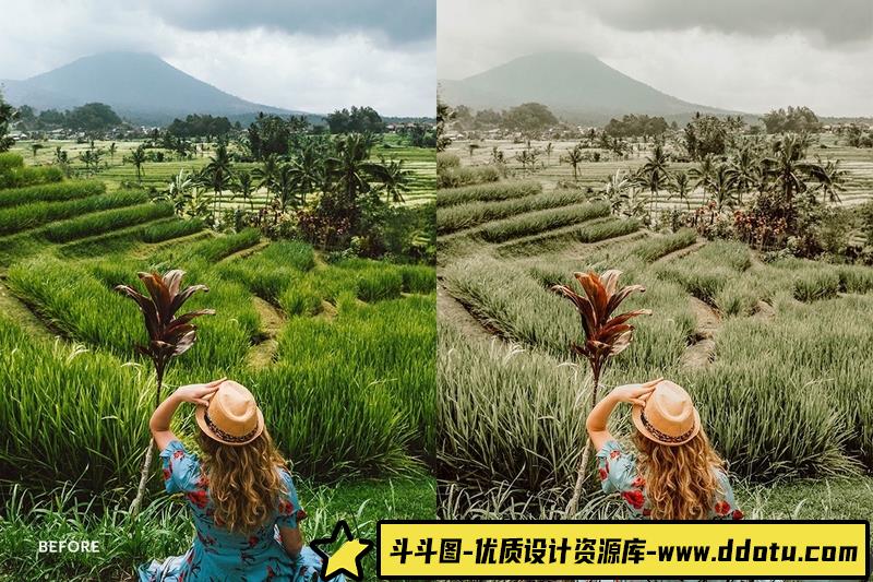 人像LR预设风莫兰迪巴黎旅拍胶片预设lr预设ps滤镜pr调色lightroom人像lut插件